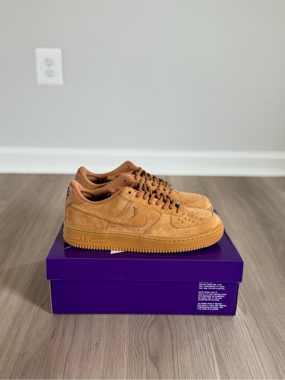 Nike SB Air Force 1 Low ‘07 Wheat Brown Men’s 10.5 or Women’s 12